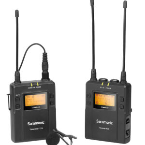 Saramonic UHF Wireless Lavalier Microphone System With Portable Dual-Channel Camera-Mountable Receiver