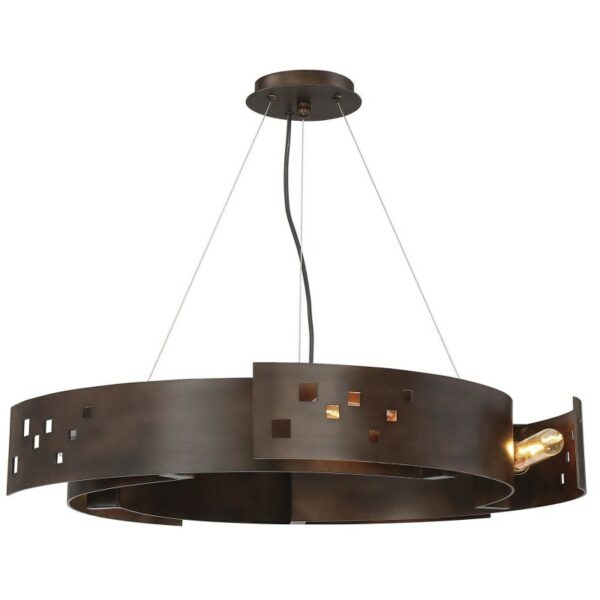 Savoy House 7-160-5 Odessa 5 Light Pendant Bronze Ore Indoor Lighting Pendants