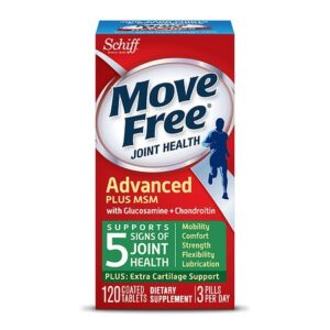 Schiff Move Free Bone & Joint Supplement, Glucosamine Chondroitin + MSM, Tablets - 120.0 ea
