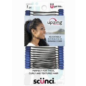 Scunci Fabric Edge Adjustable Stretch Banana Comb - 1.0 ea