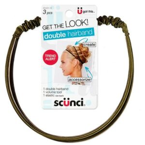Scunci Headwrap with Pouf & Elastics - 1.0 ea