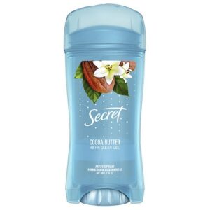 Secret Clear Gel Antiperspirant and Deodorant Cocoa Butter - 2.6 oz