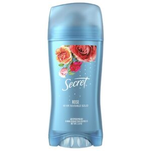 Secret Fresh Invisible Solid Antiperspirant and Deodorant Rose - 2.6 oz
