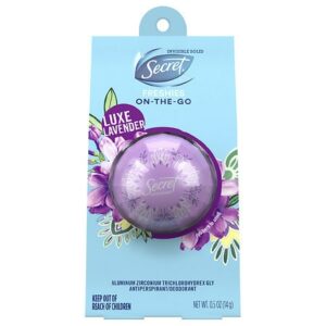 Secret Freshies Invisible Solid Antiperspirant and Deodorant Luxe Lavender - 0.5 oz