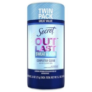 Secret Outlast Antiperspirant Complete Clean - 2.6 oz x 2 pack