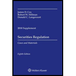 Securities Regulation: Cases and Materials - 2018 Supplement