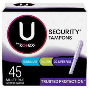 Security Tampons, Multipack, Regular/Super/Super Plus Absorbency, Unscented - 45.0 ea