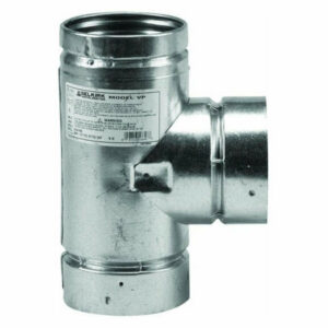 Selkirk 243100 Pellet Stove Pipe Tee With Cap, 3"