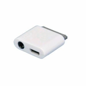 SellNet Micro USB Line Out Adapter Connector for Apple iPhone 3G/3GS 4/4S iPad 1/2 iPod, (White)