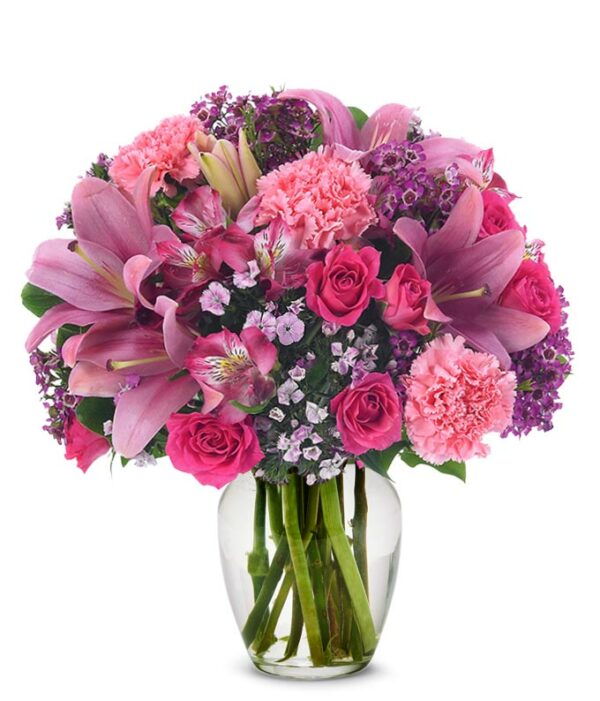 Send Flowers - Pink Petals Bouquet - Regular