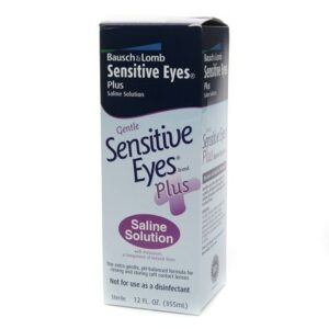 Sensitive Eyes Plus Saline Solution For Soft Contact Lenses, With Potassium - 12.0 fl oz