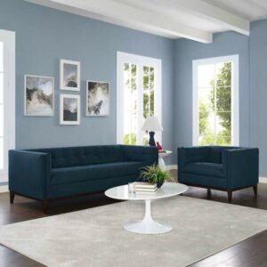 Serve Living Room Set Set of 2 in Azure