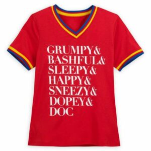 Seven Dwarfs Soccer T-Shirt for Women Snow White and the Seven Dwarfs Official shopDisney