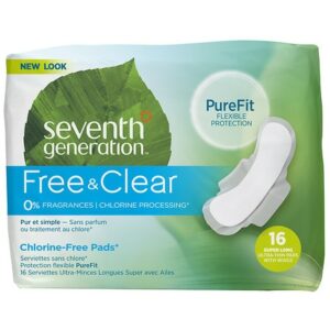 Seventh Generation Chlorine Free Ultra-Thin Pads - 16.0 ea