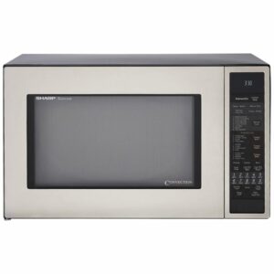 Sharp R930C 25 Inch Wide 1.5 Cu. Ft. Countertop Microwave with Convection Cooking Stainless Steel Microwave Ovens Microwave Countertop