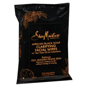 SheaMoisture African Black Soap Facial Wipes - 30.0 ea