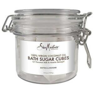SheaMoisture Bath Sugar Cubes Bath Soak Body Wash for Dry Skin 100% Coconut Oil - 7.5 oz