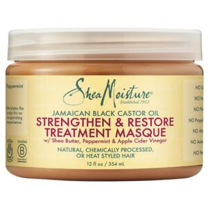 SheaMoisture Strengthen, Grow & Restore Treatment Masque Jamaican Black Castor Oil - 12.0 oz