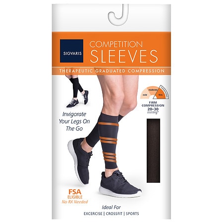 Sigvaris Compression Calf Sleeve Black - 1.0 ea