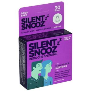 Silent Snooz Nasal Dilator Anti-Snore Device - Reusable Lavender - 1.0 ea