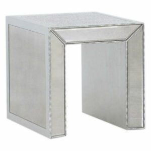 Silver Antique Mirrored Living Room Table, End Table