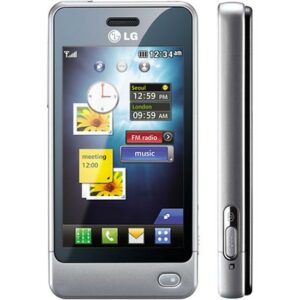 Silver - LG Pop GD510 Cell Phone, 3 MP Camera, Touch Screen, MP3 Player, Bluetooth, GSM Quad-Band World Phone - Unlocked