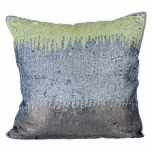 Silver Living Room Pillow Covers Art Silk 20"x20" Ombre, Cabaret