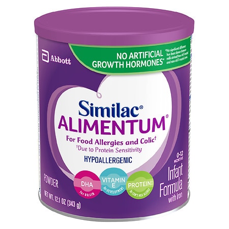 Similac Alimentum Hypoallergenic For Food Allergies and Colic Infant Formula with Iron Powder - 12.1 oz