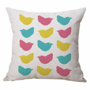 Simple Living Room Sofa Seat Cushion Pillow, Multicolor Birds