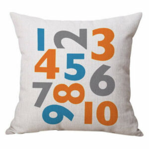 Simple Living Room Sofa Seat Cushion Pillow, Multicolor Numbers