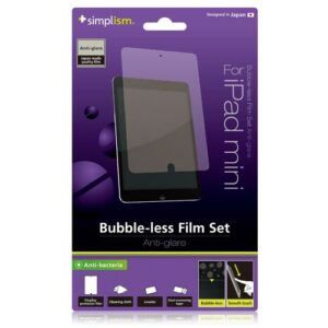 Simplism Japan Bubble-less Film Set for Apple iPad Mini (Anti-glare) - TR-PFIPDM12-BLAG/EN