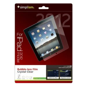 Simplism Japan Bubble-less Film for Apple iPad 3 (Crystal Clear) - TR-PFIPD12-BLCC/EN