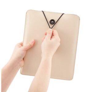 Simplism Japan Leather Sleeve Case for Apple iPad 3 (Beige White) - TR-LSCIPD12-BW/EN