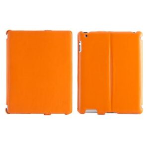 Simplism Japan Leather Smart Shell for Apple iPad 2 (Orange) - TR-LSSIPD2-OR/EN