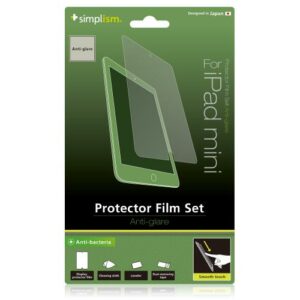 Simplism Japan Protector Film Set for Apple iPad mini (Anti-glare) - TR-PFIPDM12-AG/EN