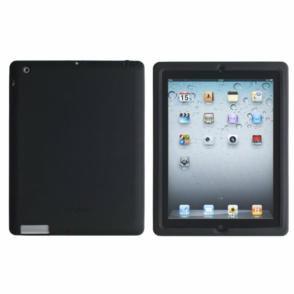 Simplism Japan Silicone Case Set for Apple iPad 2 (Black) - TR-SCSIPD2-BK/EN