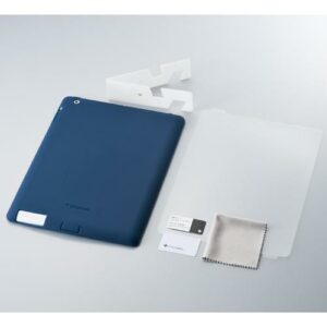 Simplism Japan Silicone Case Set for Apple iPad 2 (Navy) - TR-SCSIPD2-NV/EN