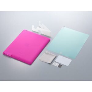 Simplism Japan Silicone Case Set for Apple iPad 3 (Pink) - TR-SCIPD12-PK/EN