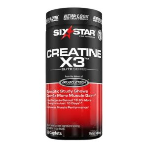 Six Star Elite Series Creatine X3 Dietary Supplement Caplets - 60.0 ea