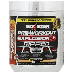 Six Star Pre-Workout Explosion Ripped Peach Mango - 7.91 oz