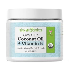 Sky Organics Organic Coconut Oil with Vitamin E For Hair And Skin - 16.9 oz