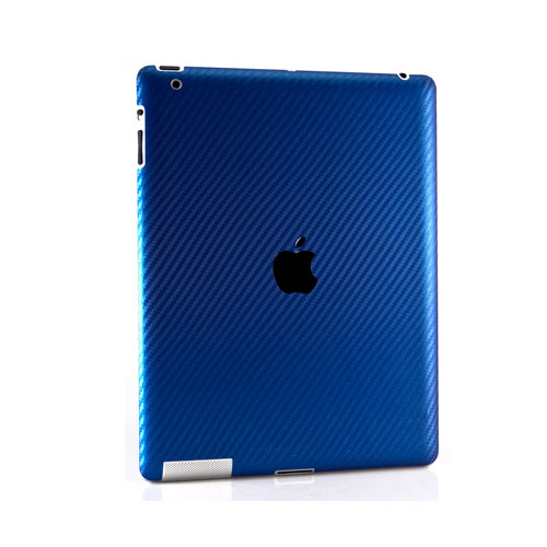 SlickWraps - Carbon Fiber Skin for Apple New iPad - Blue