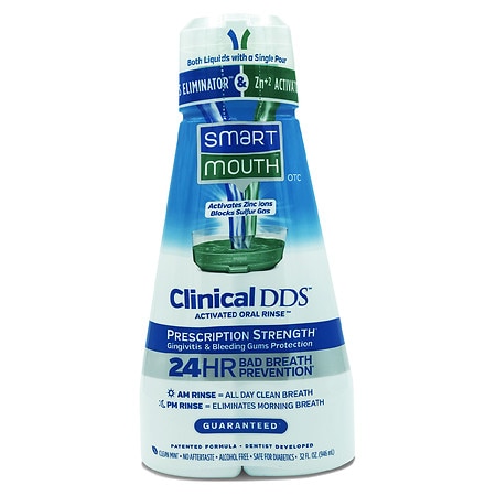 SmartMouth Clinical DDS Activated Oral Rinse Clean Mint - 32.0 fl oz