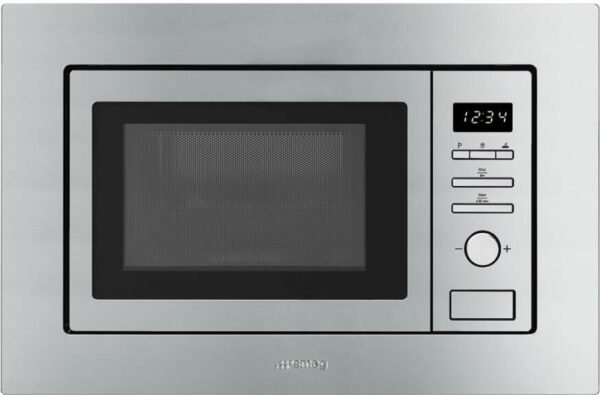 Smeg Fingerprint-Proof Stainless Steel 24" Built-in Microwave