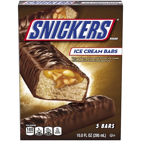 Snickers Ice Cream Bars Vertical Box - 2.0 oz x 5 pack