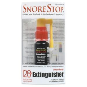SnoreStop Extinguisher Anti-Snoring Throat Spray - 0.6 oz