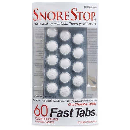 SnoreStop FastTabs Anti-Snoring Tablets - 60.0 ea