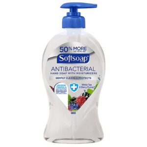 Softsoap Antibacterial Hand Soap Pump White Tea & Berry Fusion - 11.25 fl oz