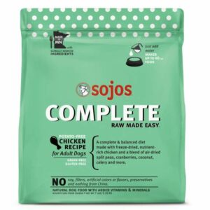 Sojos Complete Adult Grain-Free Chicken Recipe Freeze-Dried Raw Dog Food, 7 lbs.