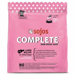 Sojos Complete Adult Grain-Free Lamb Recipe Freeze-Dried Raw Dog Food, 7 lbs.